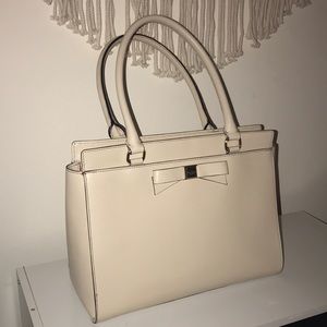 Cream Kate Spade purse